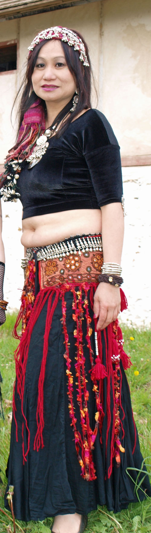 tribal belly dance costume